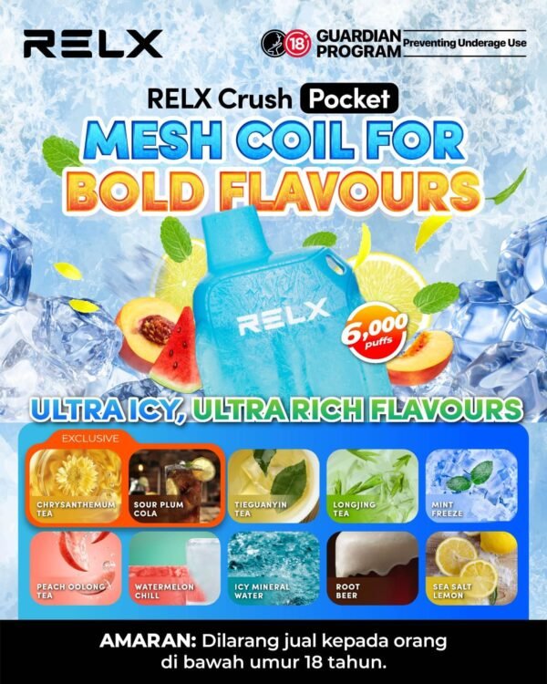 RELX CRUSH POCKET 6K